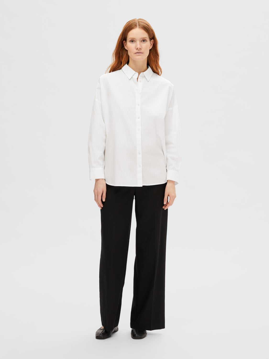 SELECTED FEMME - DINA-SANNI SKJORTE - Bright White